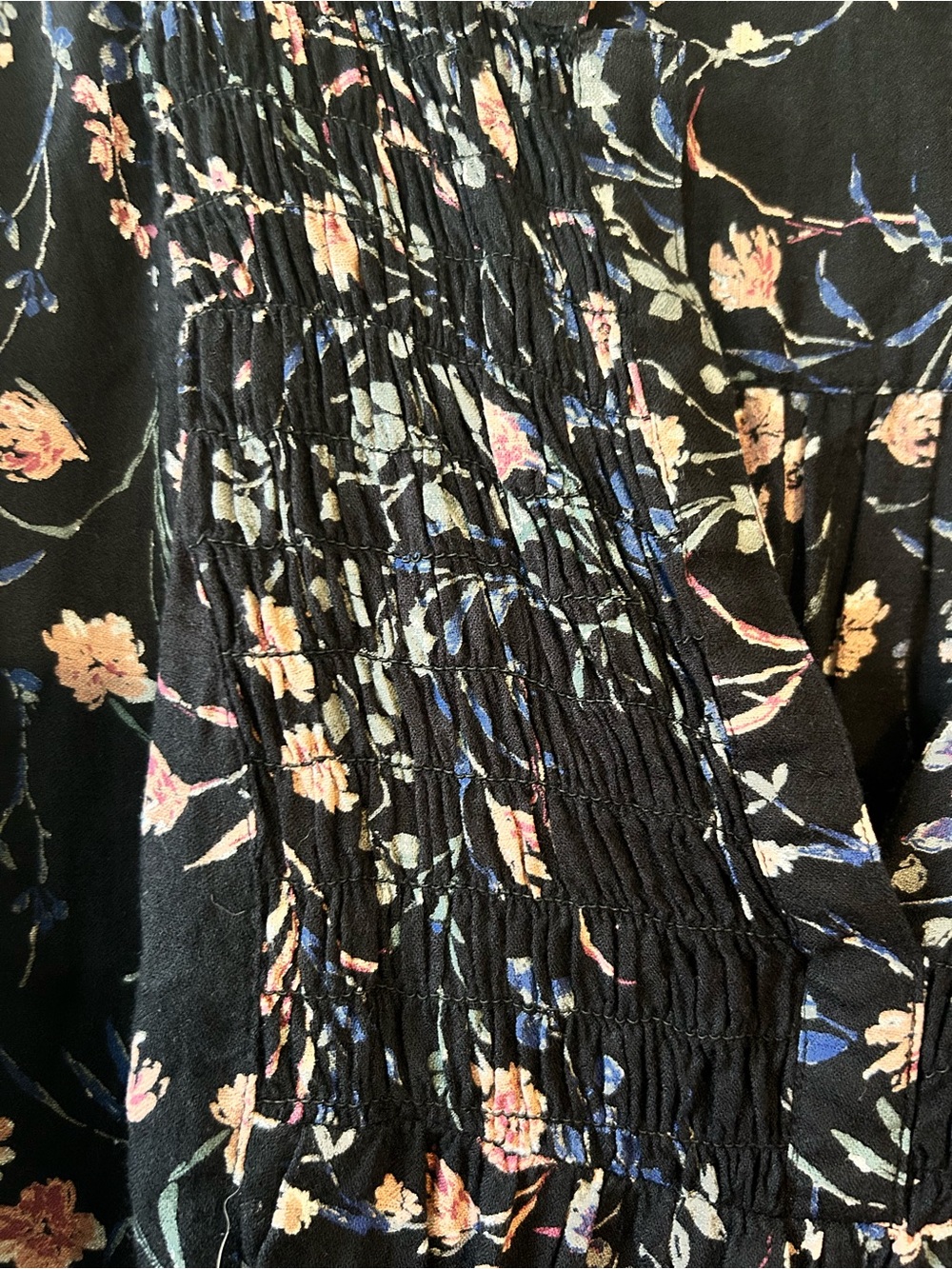 Lucky Brand Floral Boho Revival Long Sleeve Blouse Women’s Size Large - Picture 3 of 6